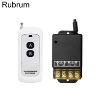 rubrum 433mhz universal remote control switch ac 220v 1 ch rf relay receiver and transmitter for electric fan light water pump