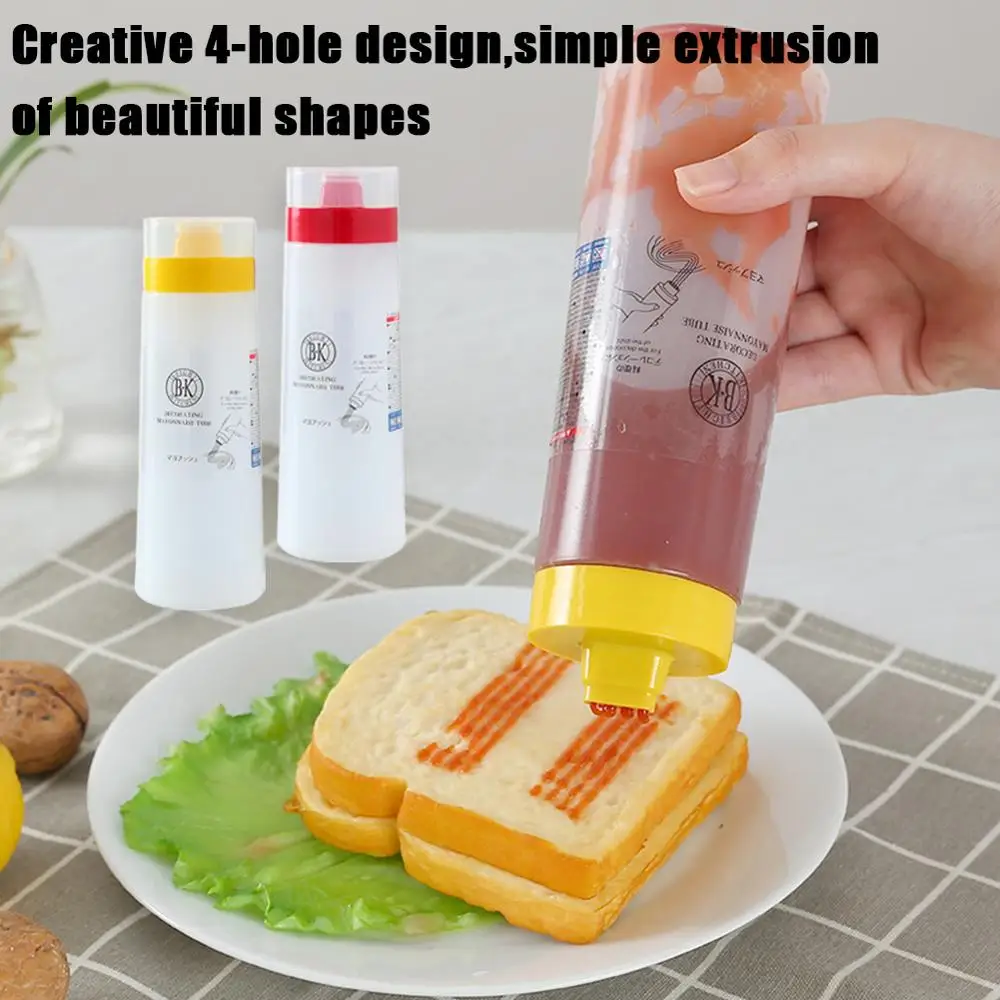 Четырехотверстная бутылка для томатного соуса салата Герметичная Бутылка