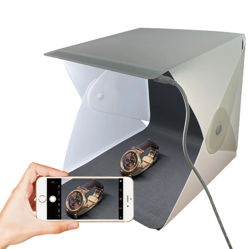 Два цвета двойной светодиодный складной портативный фото видео бокс освещение