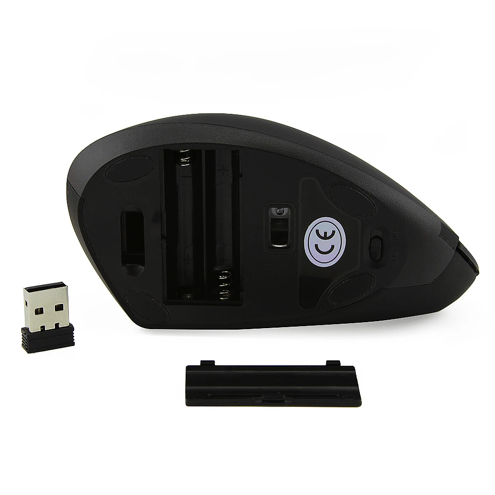 

2.4G Wireless Vertical Mouse Ergonomic Computer Gaming Crative Healthy Mause 1600 DPI USB Optical Colored LED Mice For PC Laptop