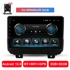 Автомобильный мультимедийный видеоплеер на Android 10, стерео радио, GPS-навигация для Jeep Wrangler 2018, Авторадио, аудио, Wi-Fi, BT, сенсорный экран