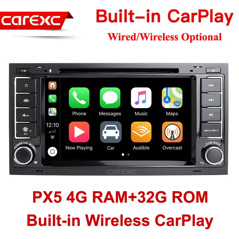 PX5 32G ROM CarExc 2-DIN Android 9,0 авто радио для VW Volkswagen Touareg T5 транспортер мультивен встроенный CarPlay с DVD gps навигационная автомобильная система Muiltmedia плеер - Цвет: PX5 32G ROM