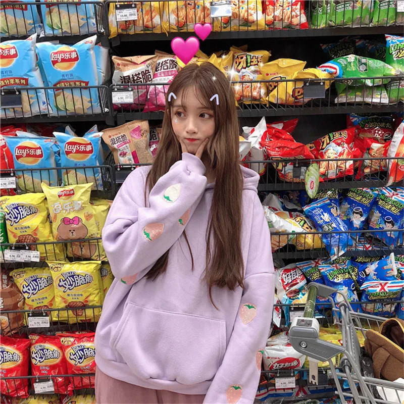 Новые женские толстовки в стиле Kpop преппи с рукавами-фонариками на осень и зиму