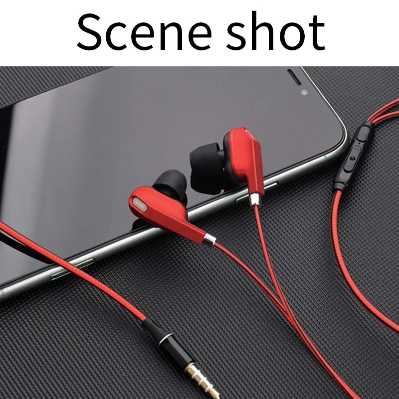 

3.5mm Wired Headphones Music Sport Gaming Headset with Mic Bass Earbuds Stereo Earphone for Mobile Phone