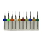 10 шт.лот чпу гравировальные инструменты PCB фрезерный нож 0,300,400,500,600,500,600,901,001,10 сверла для маршрутизатора