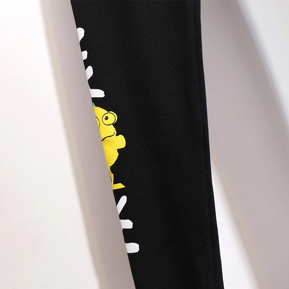 Женские спортивные брюки-карандаш большие повседневные облегающие черные