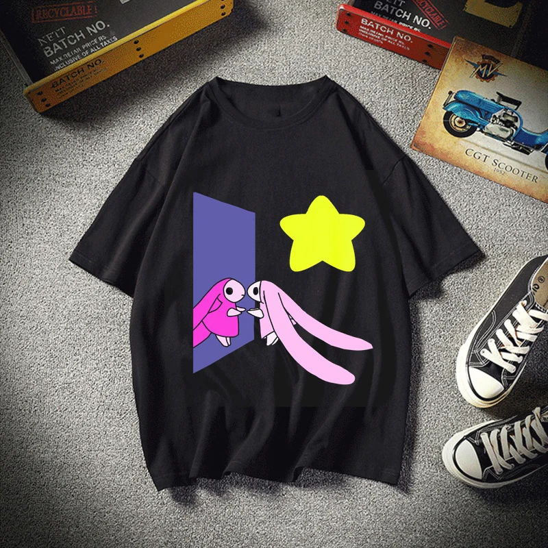 Футболка Chobits в стиле Харадзюку для мужчин и женщин уличная одежда хип хоп