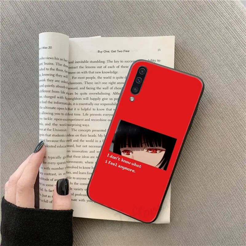 

Sad Japanese Anime Aesthetic Phone Case For Samsung galaxy S 9 10 20 A 10 21 30 31 40 50 51 71 s note 20 j 4 2018 plus