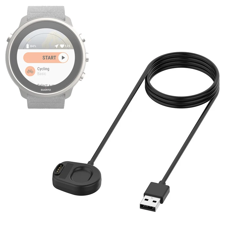 

Smartwatch Dock Charger Adapter USB Charging Cable Power Charge Cord Stand for Suunto 7 Sport Smart Watch Suunto7 Accessories