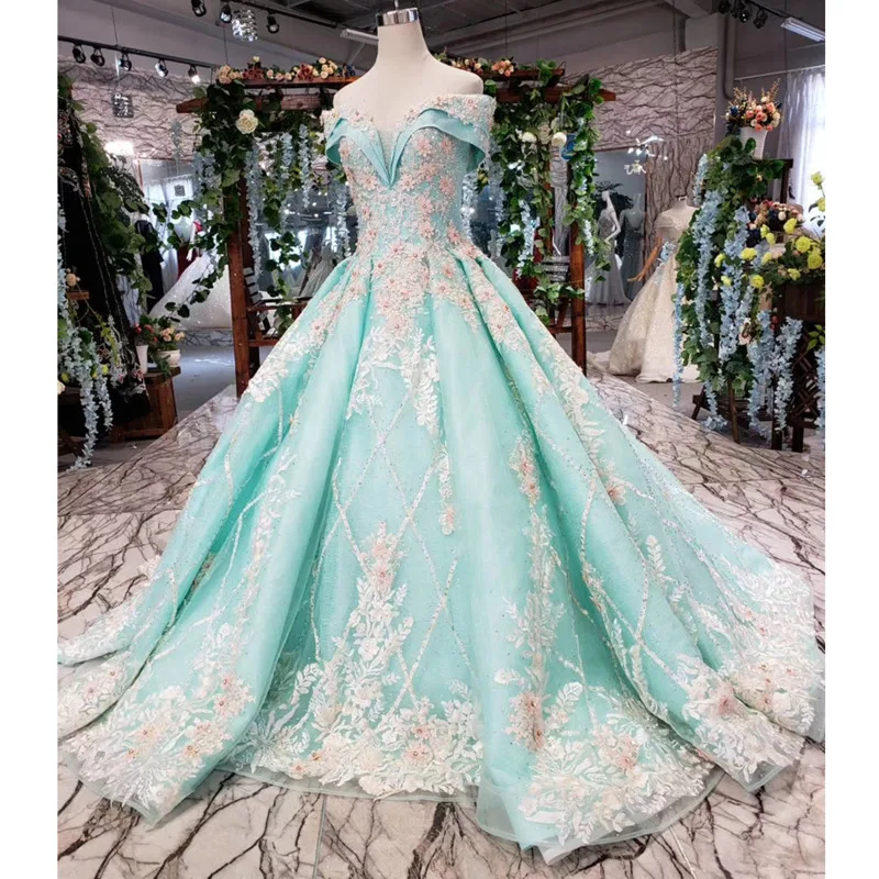 BGW 2136ht торжественное платье с открытыми плечами Милая Аппликация Кружевное