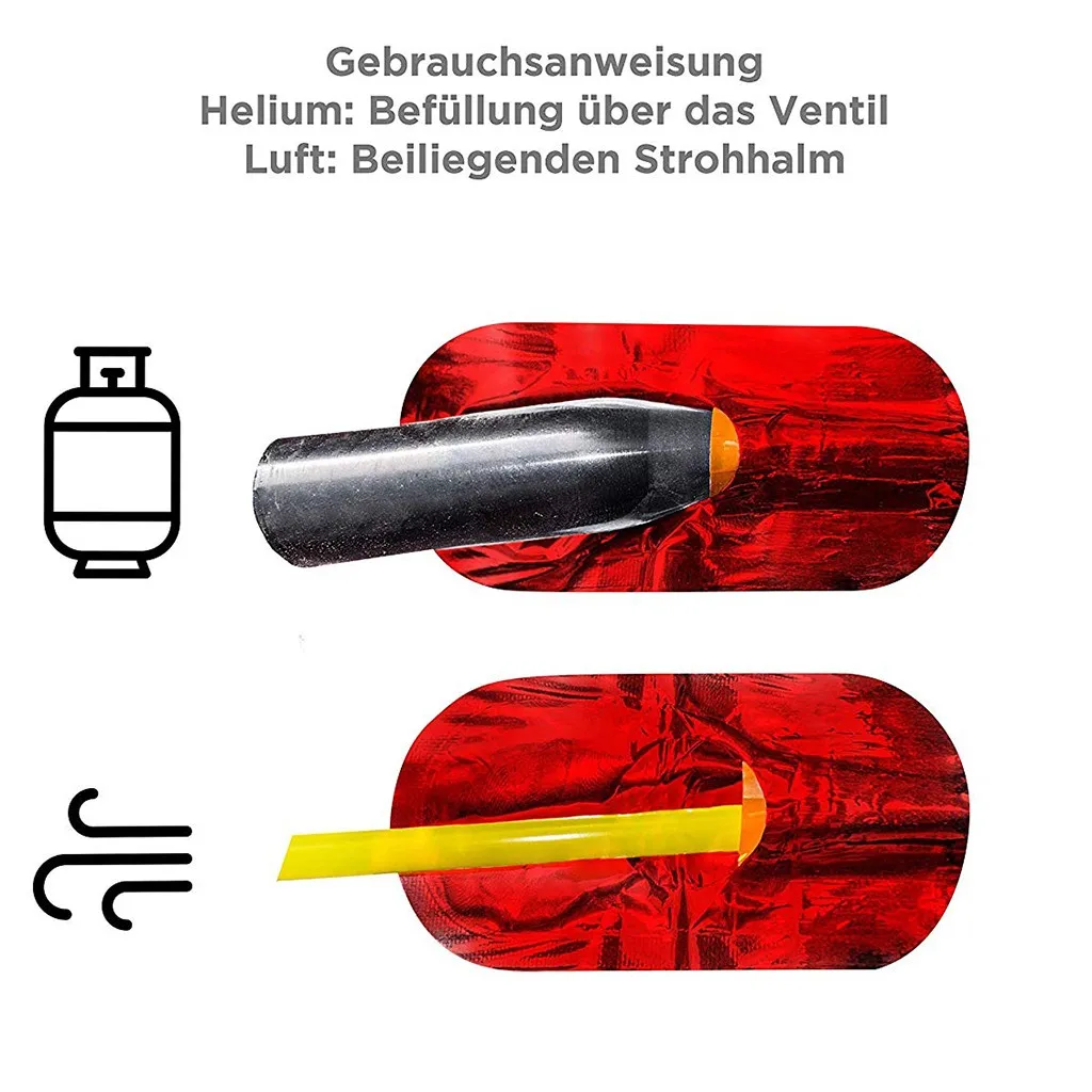 С днем рождения декоративные шары набор Красный баннер на день конфетти