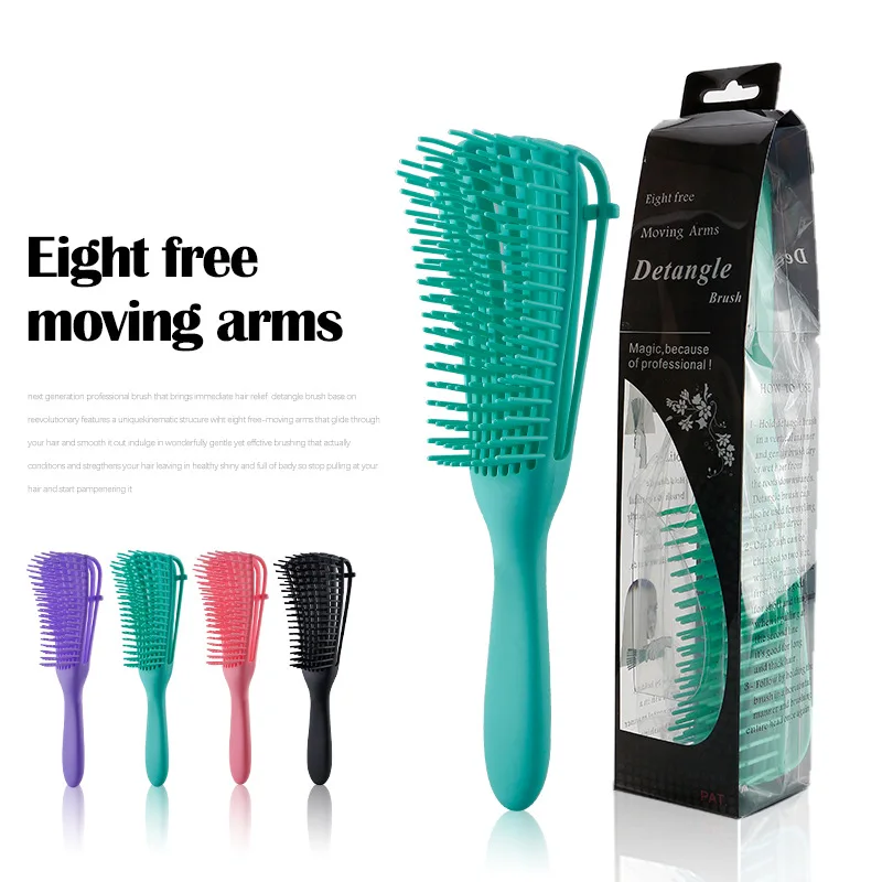 

Ladies shampoo, smooth hair, octopus comb, hairdressing, large curving comb, straight curling style, octopus comb