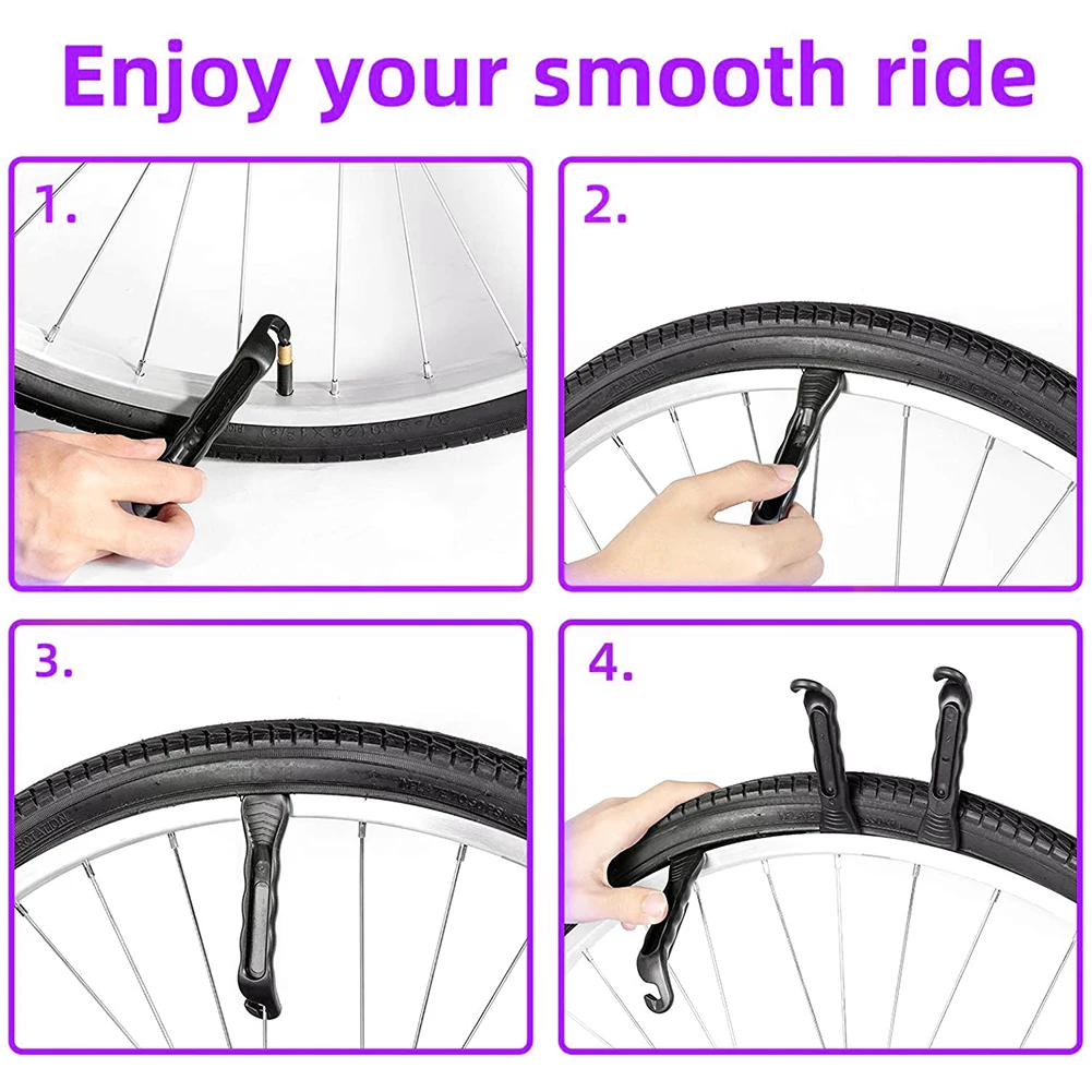 

Bicycle Tire Lever Lightweight Tire Pry Bar Crowbar MTB Bike Wheel Repairing Tool Tire Opener Remover Bicycle Tools Nylon