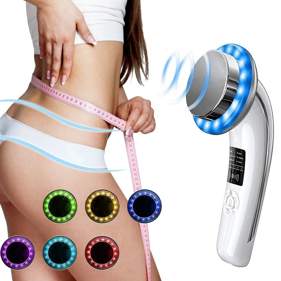 Kopen Ultrasone Rf Ems Vet Brander Afslanken Massage Echografie Gezicht Body Massager Galvanische Facial Lifting Beauty Gezichtsverzorging Slanker