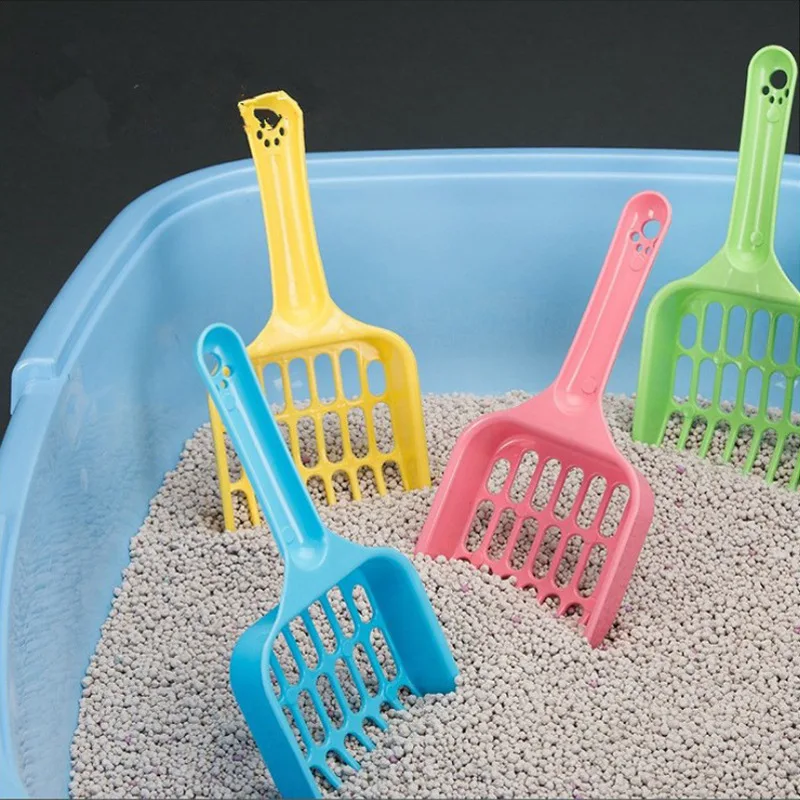 Пластиковая Лопата для кошек кошачьих туалетов инструмент чистки туалета ложки