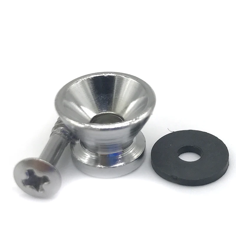 6 шт. металлический замок для гитарного ремня золотистый Серебристый Черный