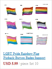 Gay Pride Intersex Pride Asexual Pride, мужской Нагрудный значок, 10 шт., значки в брошь 20 шт. на лот
