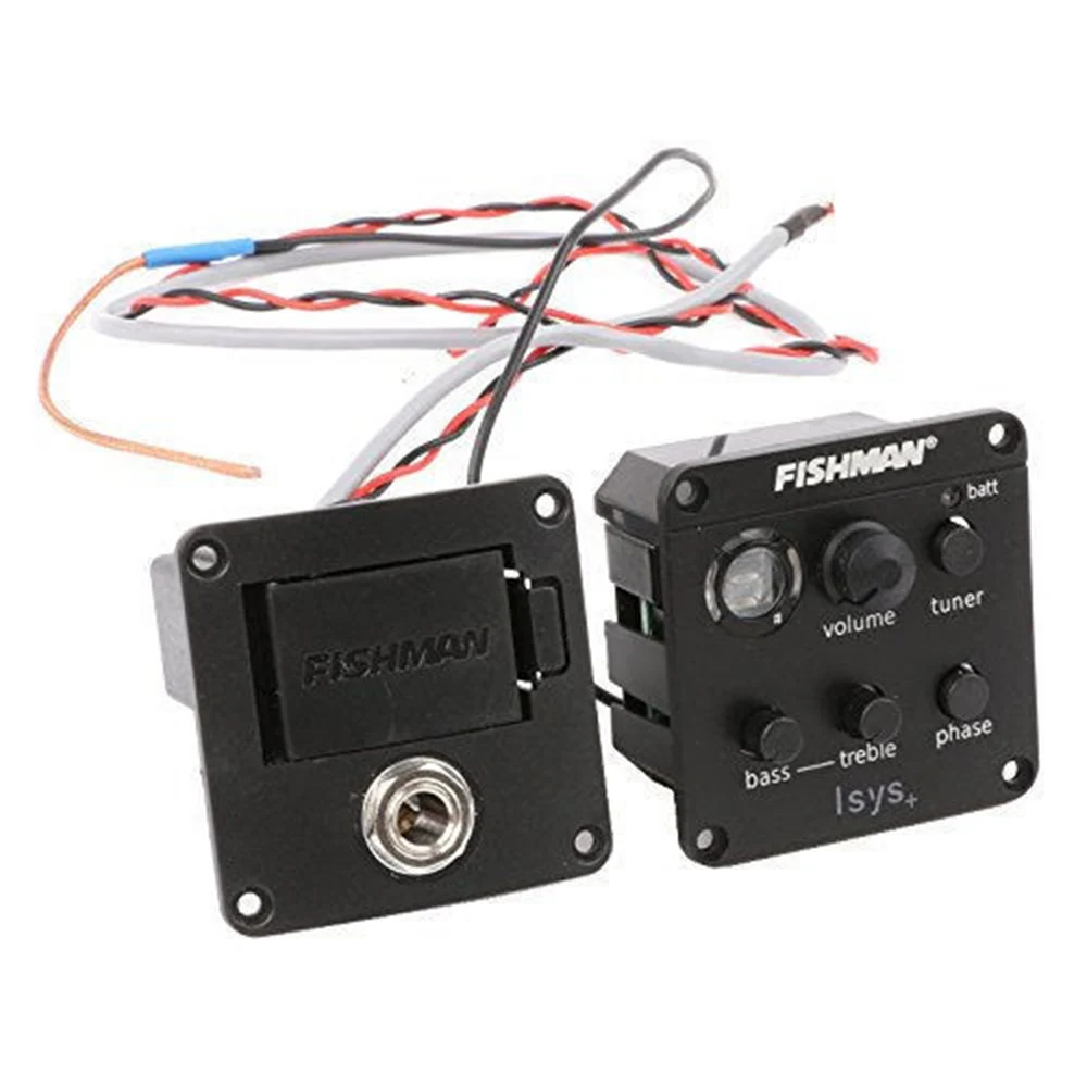 Fishman ISYS+ Equalizer Quality Guitar Pickup Preamp EQ Tuner Piezo Tools Accessories | Спорт и развлечения