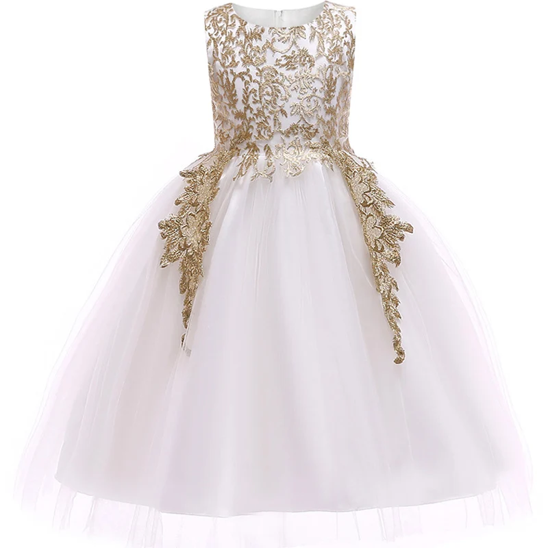 Christmas Baby Girls Princess Dress Kids Wedding Party Dresses Toddler Children Clothing Embroidery Flower Ball Gown Vestidos | Детская