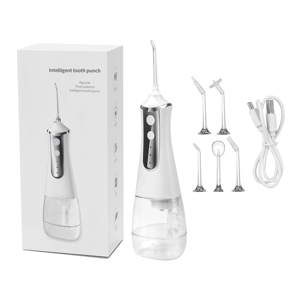 

Electric Oral Irrigator Water Pik Dental Flosser 5 Modes USB Rechargeable Crodless Tooth Whitening Care Cleaner Dental Water Jet