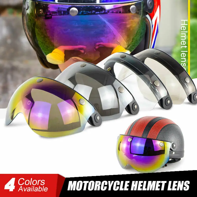 

Motorcycle Helmet 3/4 Sided Double Visor Modular Up Sun Visor