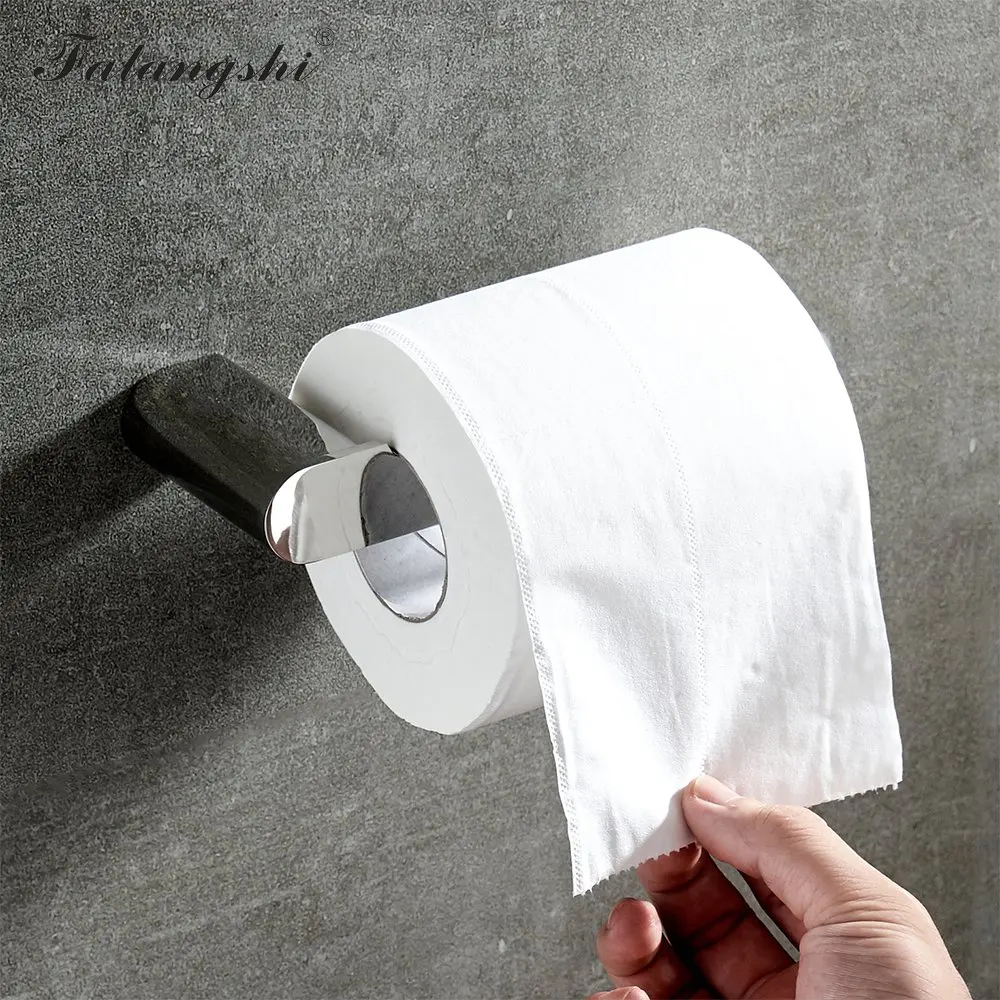 Держатель для туалетной бумаги из нержавеющей стали 304 матовый черный держатель