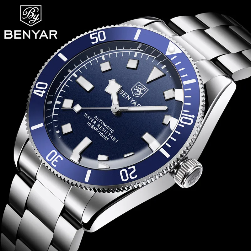 BENYAR men sport watches Top Brand Luxury men Military Watch 100M Waterproof Casual Business Wristwatch Blue Relogio Masculino enlarge