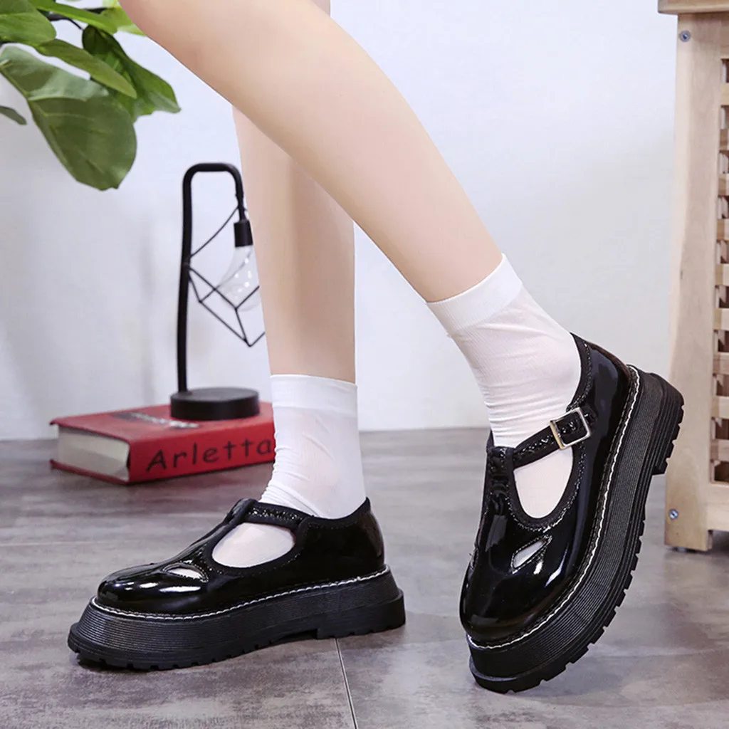 Туфли женские в британском стиле милые вечерние туфли на мягкой подошве с