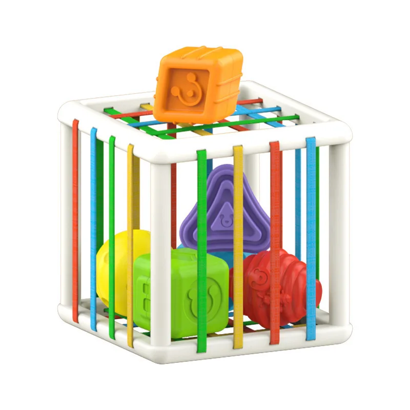 

Montessori Baby Toys Rainbow Nesting Stacking Block Sensory Integration Color Shape Sorter Toy Activity Early Learning ZLL