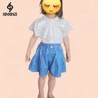 Шорты джинсовые для девочек 4-14 лет, на Возраст 4-14 лет