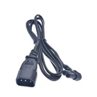 Удлинитель питания IEC320 C14 с 3 контактами на C7, Рисунок 8, C7, женский и мужской адаптер питания C14 с углом наклона 180 см