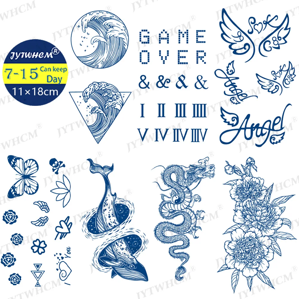 Временные тату-наклейки Роза и Пион водостойкие | Красота здоровье