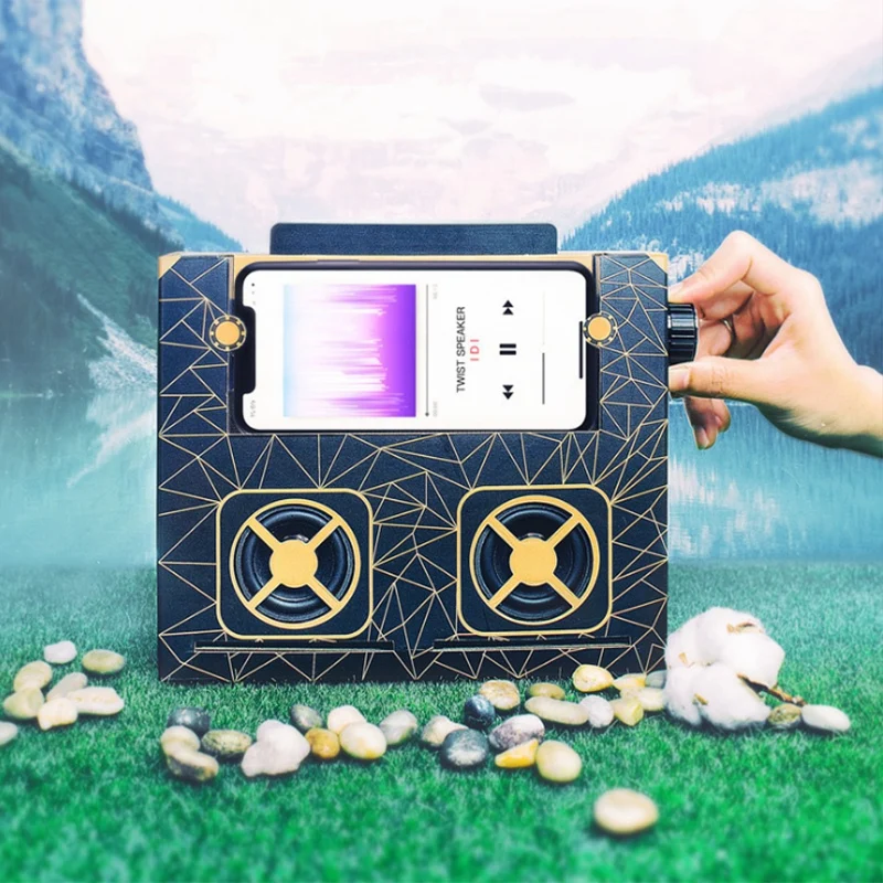 

Induction Retro Small Stereo Mobile Phone Bracket Smart Speaker