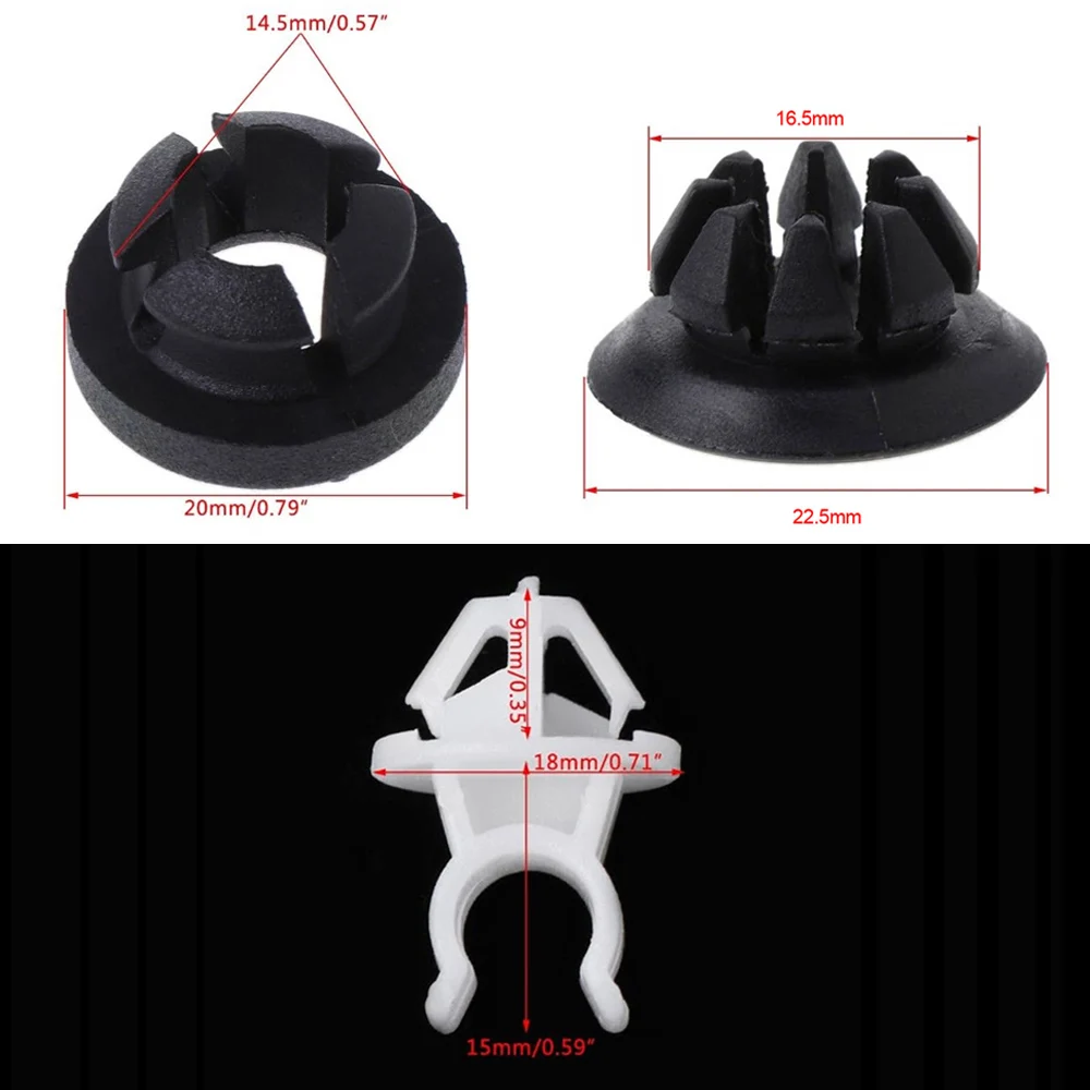1 Set Hood Support Prop Rod Holder Clip For Honda Accord Prelude 91503SS0003 Interior Cars Auto Vehicle Accessories Universal