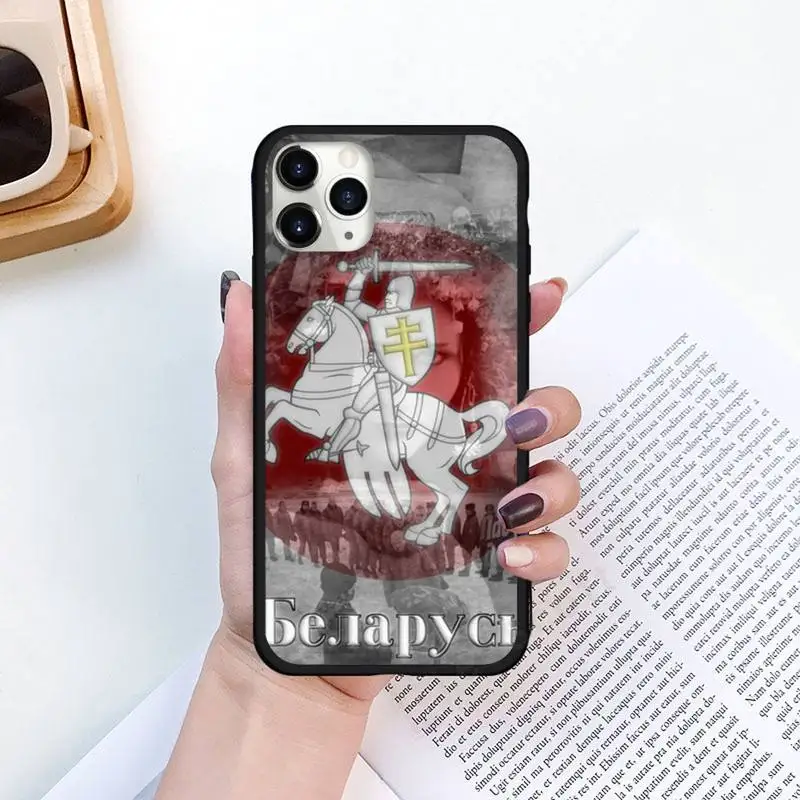 

belarus flag design pattern Phone Cases for iPhone 11 12 pro XS MAX 8 7 6 6S Plus X 5S SE 2020 XR Luxury brand shell funda coque