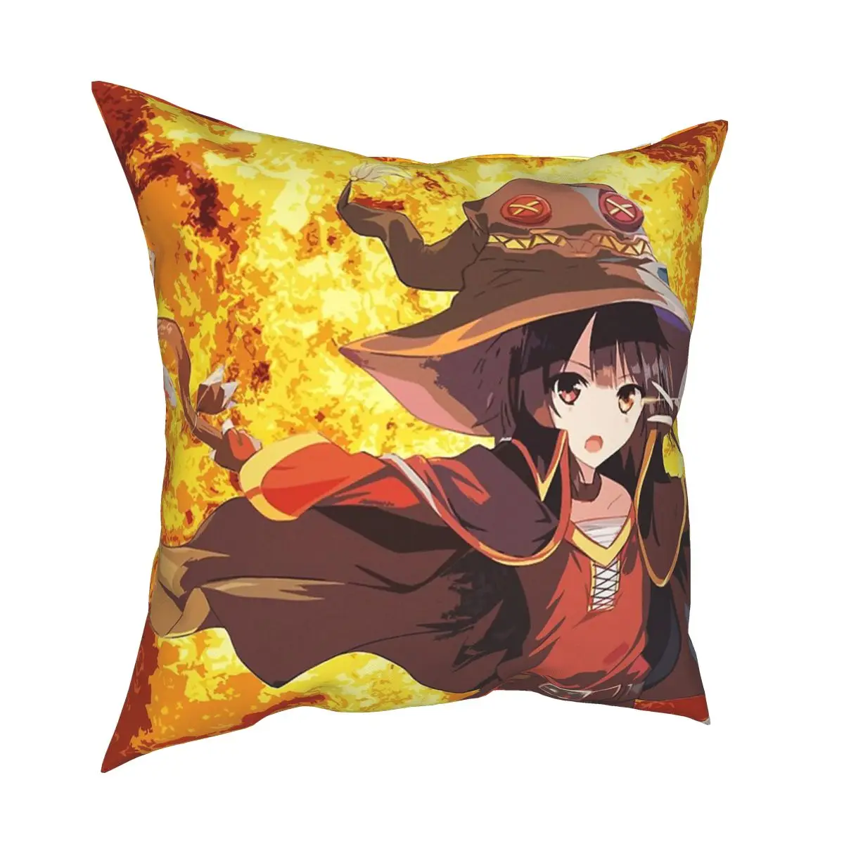 

Megumin Explosion Cushions for Sofa Funny Pillowcase Decorative Throw Pillows Cover floor pillow for sofa home