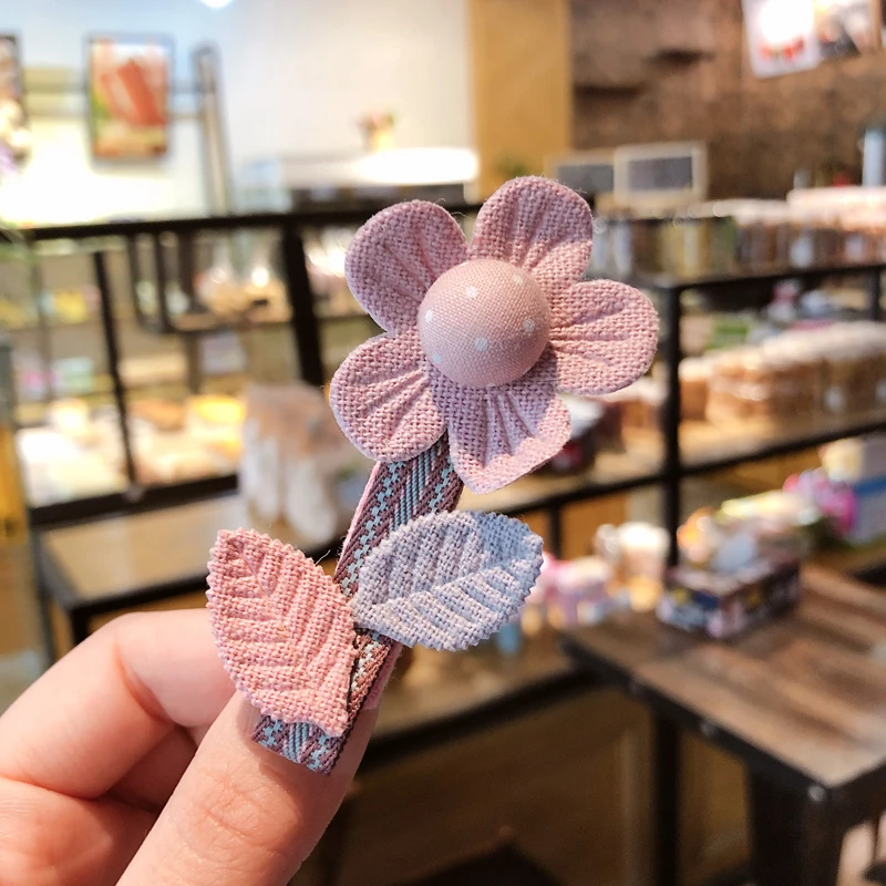 Детские заколки для волос 6 шт./компл. с розовыми кружевными шариками изысканные