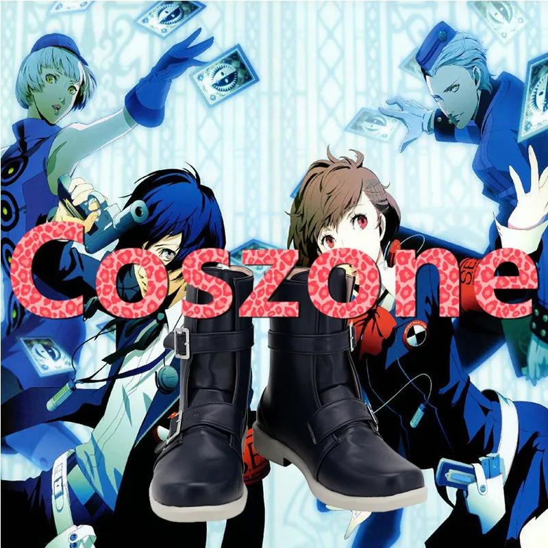 Persona 3 Yuuki Makoto Cosplay Shoes Boots Halloween Carnival Party Costume Accessories | Тематическая одежда и униформа