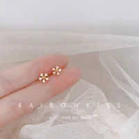 fashion snowflake mini ear studs for women simple design flower earrings ins net red products 2021 new jewelry wholesale