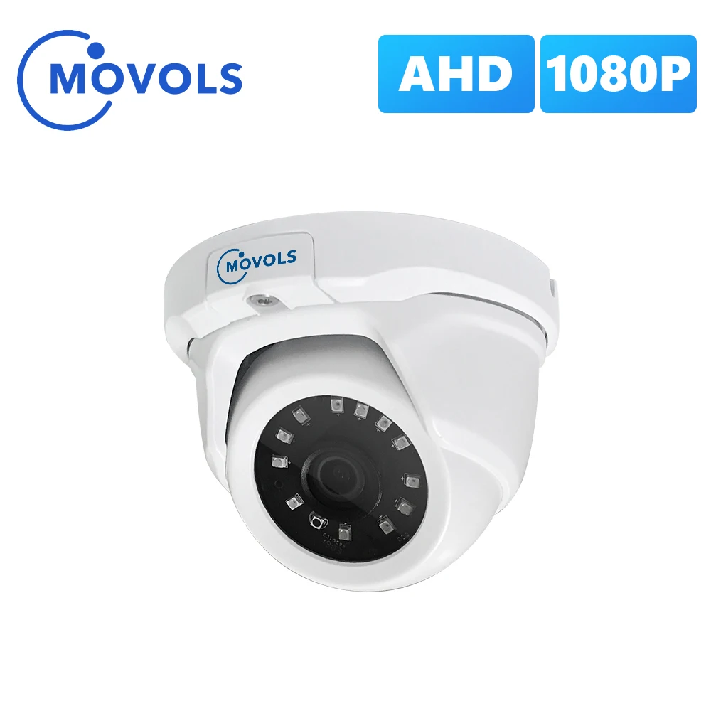 Камера видеонаблюдения MOVOLS для наружного использования 2МП AHD 1920 x 1080 CCTV с датчиком Sony, водонепроницаемый купольный аналоговый видеоконтроль в помещении.