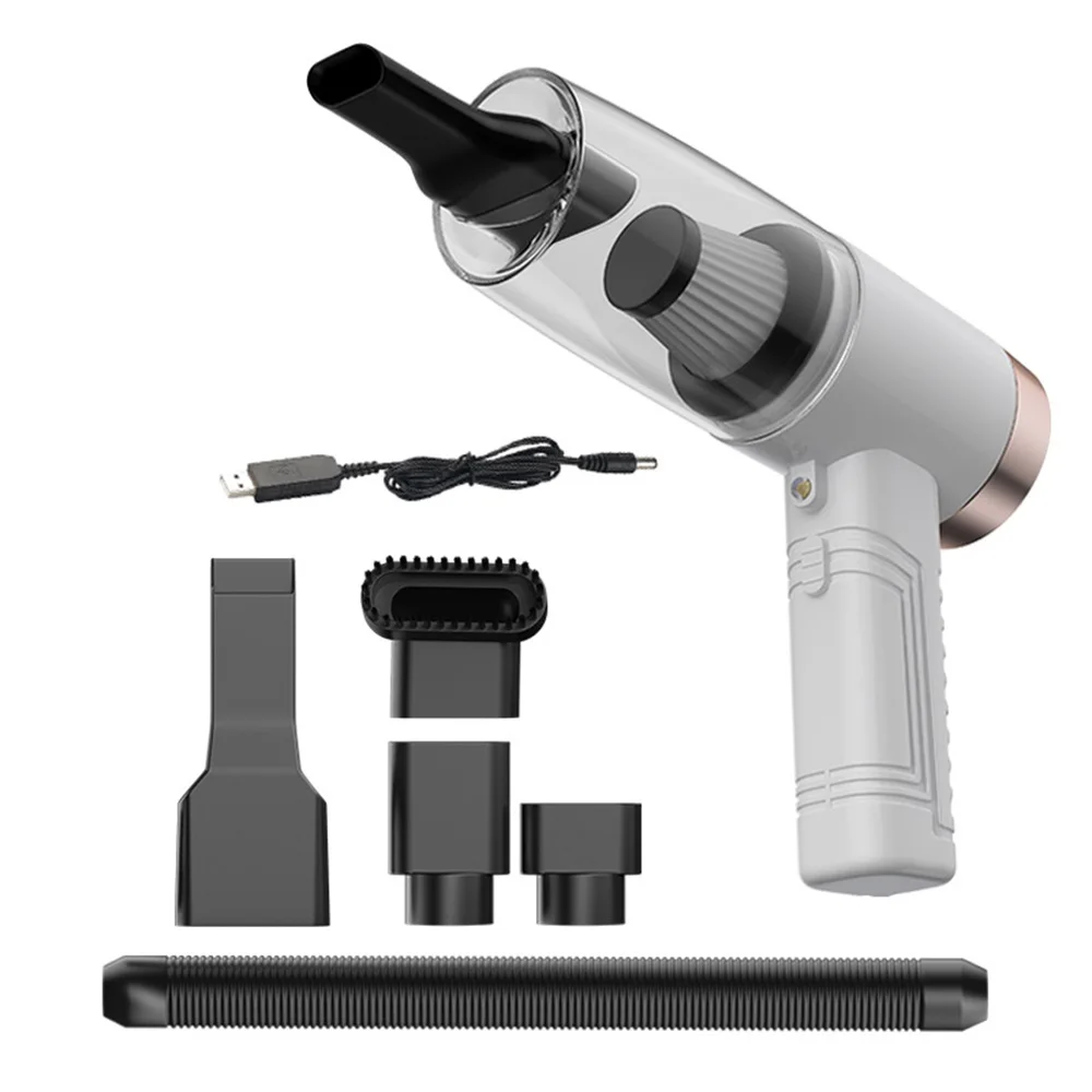 

4500Pa 120W Wireless Car Vacuum Cleaner 3 In1 With LED Lighting Aromatherapy Strong Suction Wet And Dry Dual-Use Vacuum Cleaner