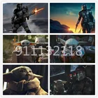 Алмазная 5d картина сделай сам Disney, полная вышивка, мандалор, Звездные войны, вышивка крестиком, мозаика, подарок