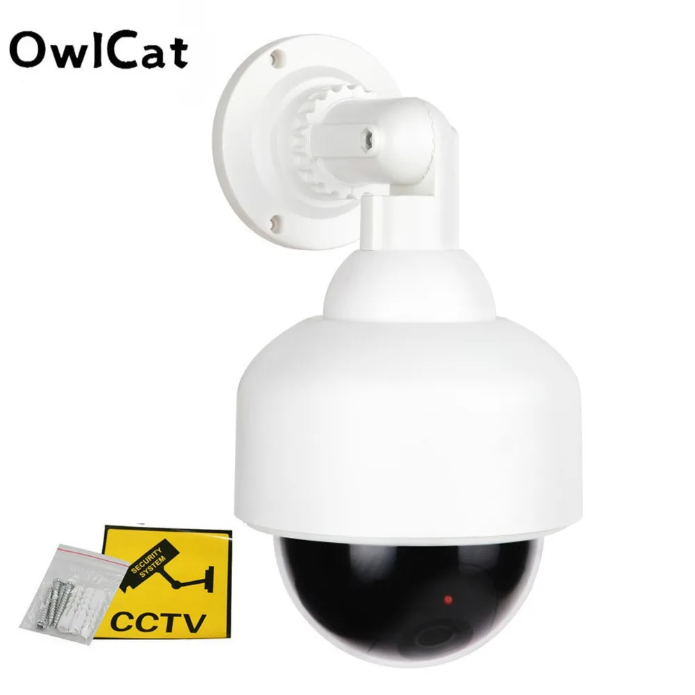 Поддельная камера наружная Dome Dummy аккумулятор имитация камеры видеонаблюдения