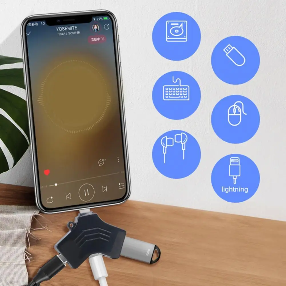 

2021 новейший L30IPRO OTG адаптер портативный Plug Play компактный 3 в 1 USB 3,0 конвертер передачи данных для мобильных телефонов