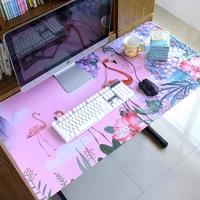 80x30cm tropical animals and plants cactus flowers flamingo mouse pad girl desk pad cute japanese mousepad xl