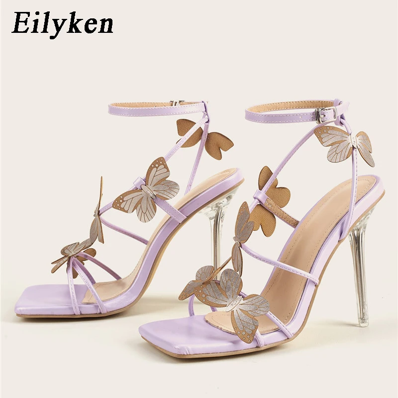 

Eilyken/пикантные вечерние женские Босоножки на каблуке для стриптиза; Модные туфли-лодочки с открытым носком и ремешком на щиколотке с украше...