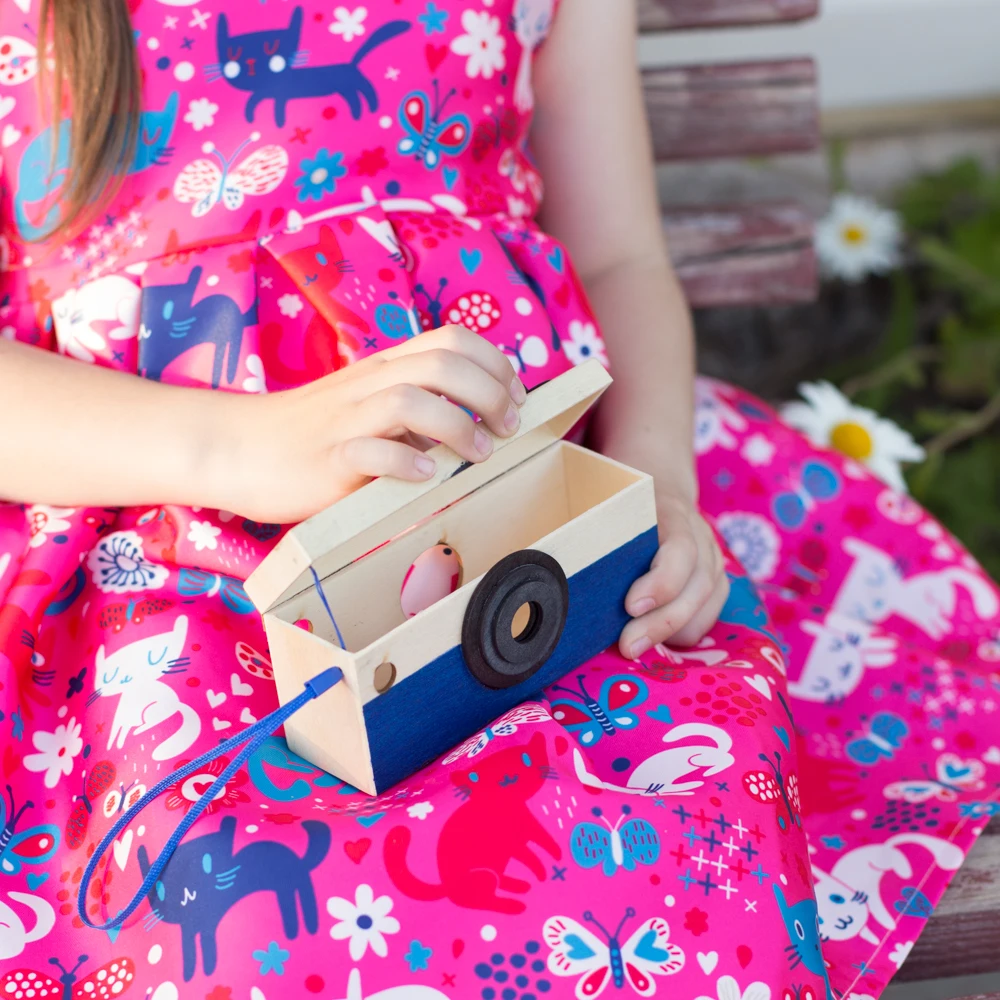 Детские круглые деревянные солнцезащитные очки с поляризационными линзами для