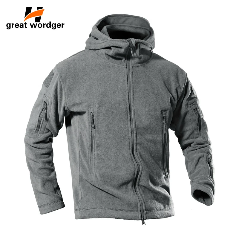 

Зимняя флисовая куртка мужская теплая Военная тактическая куртка походная теплая куртка с капюшоном Осенняя армейская верхняя одежда