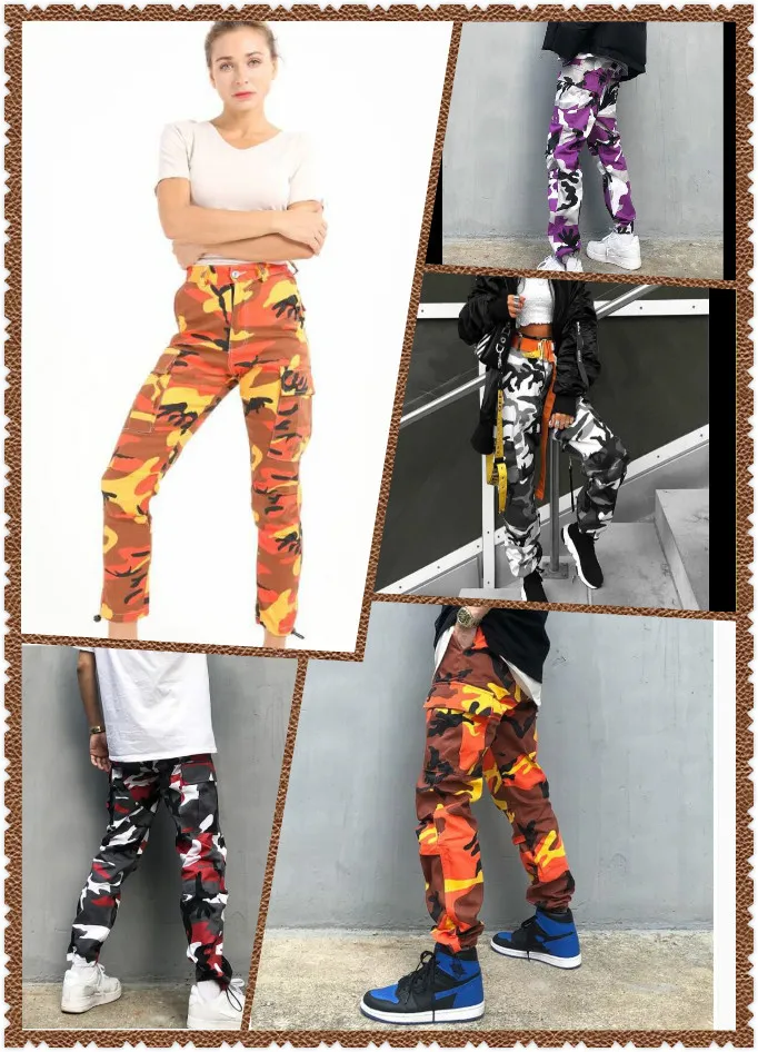 

Fashion Foreign Trade 2020 new men's hip hop sweatpants hip hop dance pants loose women's camouflage print pants
