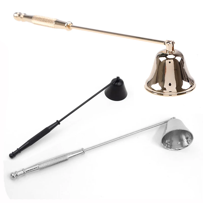

Candle Wick Snuffer Stainless Steel Candle Flame Trimmer Bell Shaped Oil Lamp Scissor Cutter Wax Candle Extinguisher